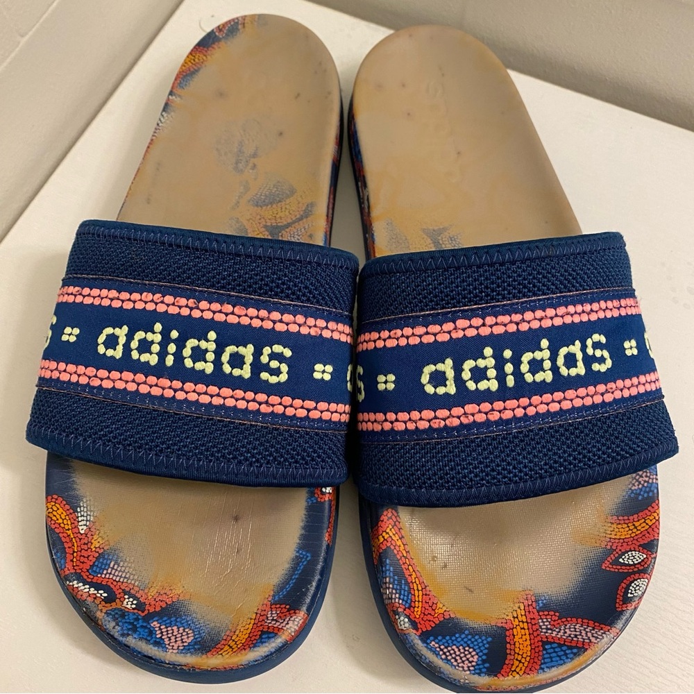 ADIDAS - Women's Slip On - Multicolor Blue - Size 9